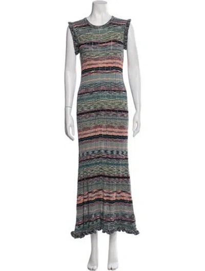 Pre-owned Ulla Johnson Striped Dress Set In Blue