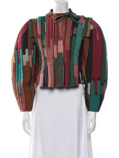 Pre-owned Ulla Johnson Striped Jacket In Multicolor
