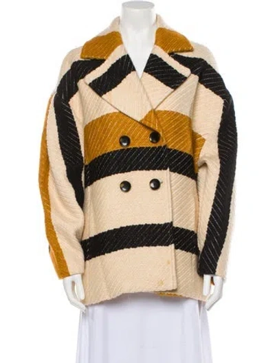 Pre-owned Ulla Johnson Striped Jacket In Neutral