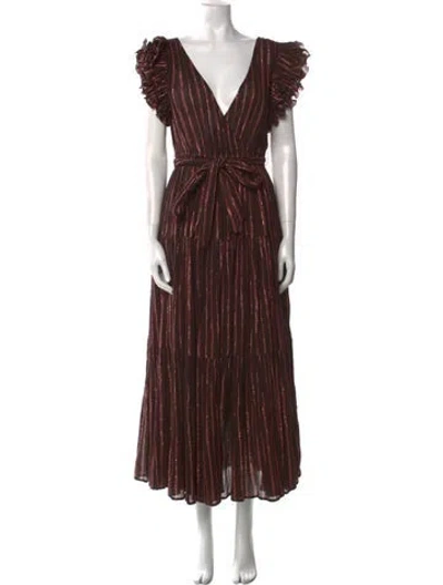 Pre-owned Ulla Johnson Striped Long Dress