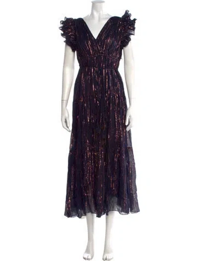 Pre-owned Ulla Johnson Striped Long Dress