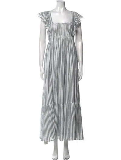 Pre-owned Ulla Johnson Striped Long Dress In Multi