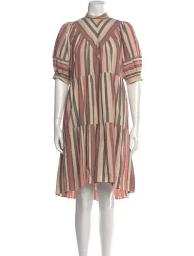 Pre-owned Ulla Johnson Striped Midi Length Dress