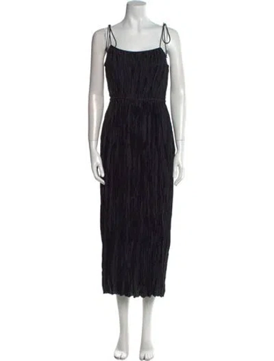 Pre-owned Ulla Johnson Striped Midi Length Dress In Blue