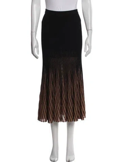 Pre-owned Ulla Johnson Striped Midi Length Skirt In Multi