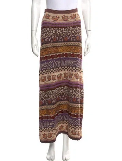 Pre-owned Ulla Johnson Striped Midi Length Skirt W/ Tags In Neutral