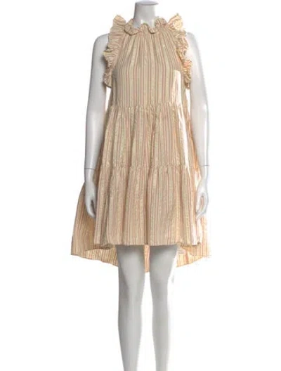 Pre-owned Ulla Johnson Striped Mini Dress