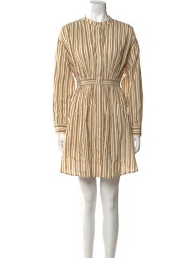 Pre-owned Ulla Johnson Striped Mini Dress In Multi