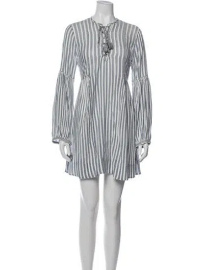 Pre-owned Ulla Johnson Striped Mini Dress In Multi