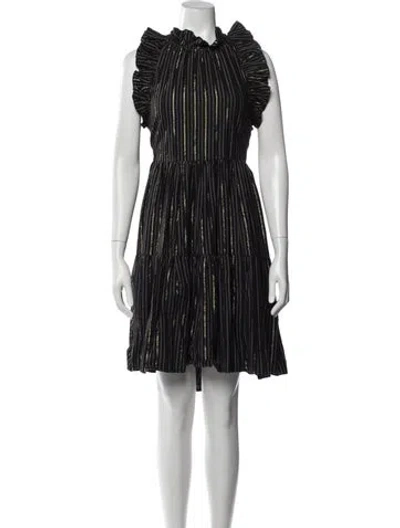 Pre-owned Ulla Johnson Striped Mini Dress In Multi