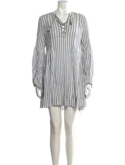 Pre-owned Ulla Johnson Striped Mini Dress In Multi