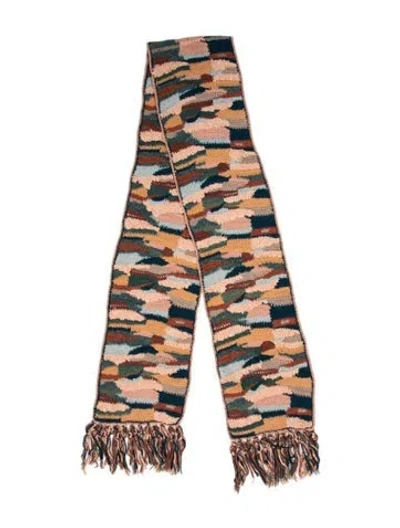 Pre-owned Ulla Johnson Striped Scarf W/ Tags In Neutrals