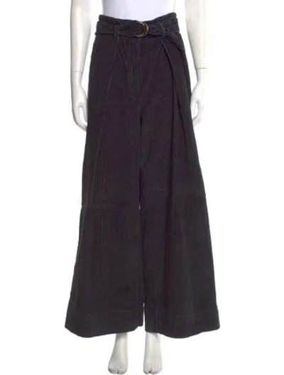 Pre-owned Ulla Johnson Striped Wide Leg Pants In Multi