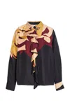 Ulla Johnson Study Printed Silk Blouse In Black