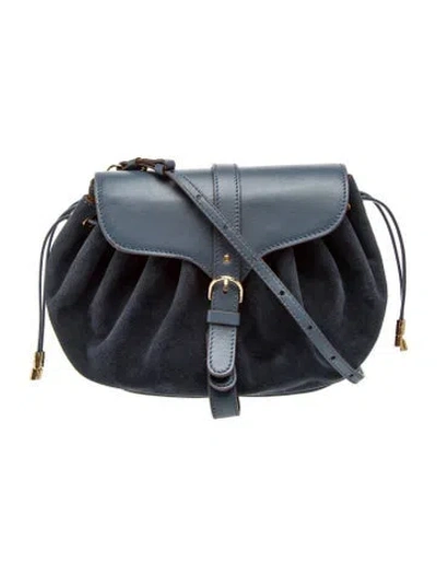 Pre-owned Ulla Johnson Suede Belt Bag In Blue