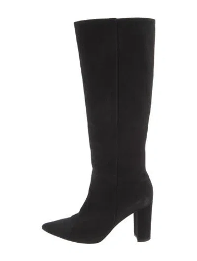Pre-owned Ulla Johnson Suede Boots In Black