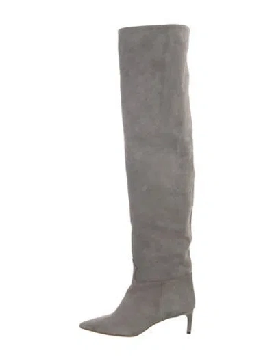 Pre-owned Ulla Johnson Suede Boots In Gray