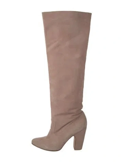 Pre-owned Ulla Johnson Suede Boots In Neutral