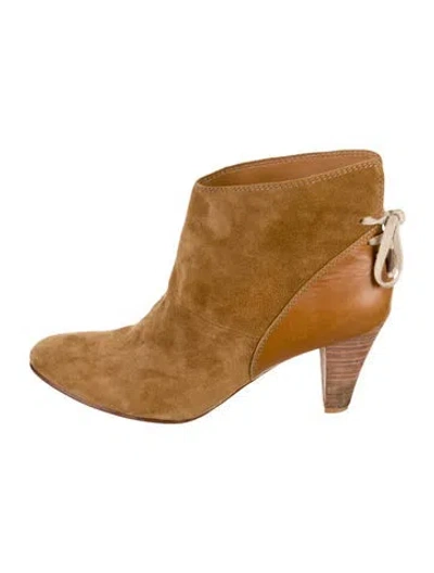 Pre-owned Ulla Johnson Suede Boots In Neutral