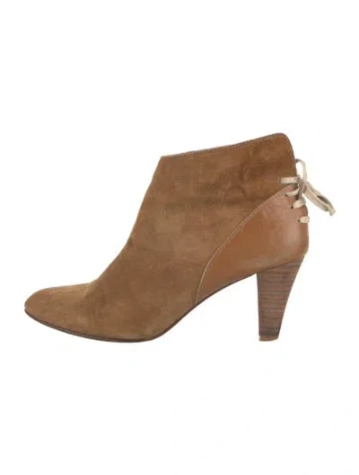 Pre-owned Ulla Johnson Suede Boots In Neutral