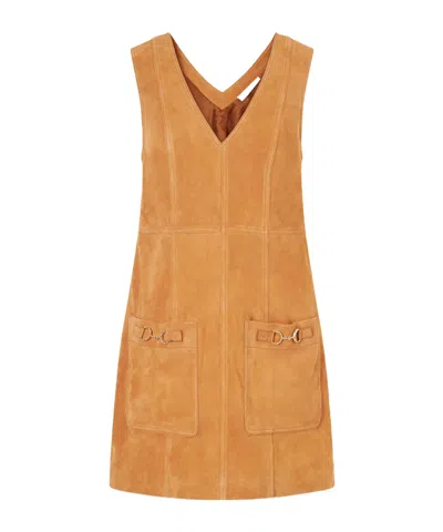 Ulla Johnson Suede Mini Dress In No