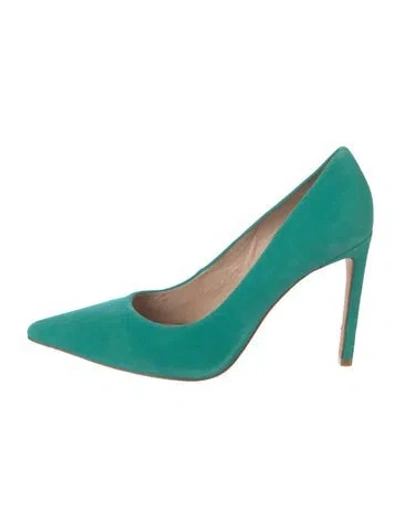Pre-owned Ulla Johnson Suede Pumps In Green