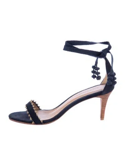 Pre-owned Ulla Johnson Suede Sandals In Blue