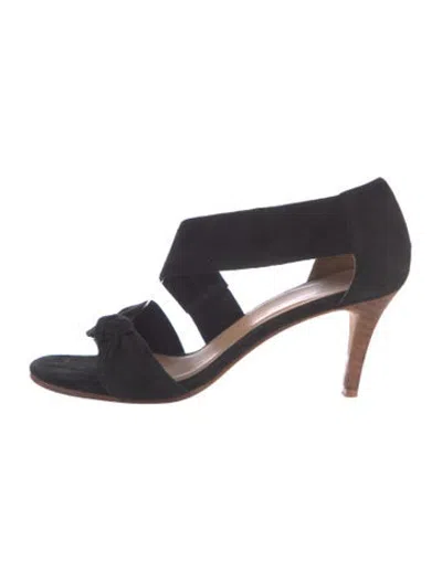 Pre-owned Ulla Johnson Suede Sandals In Blue