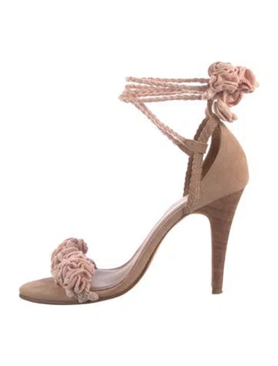 Pre-owned Ulla Johnson Suede Sandals In Neutral