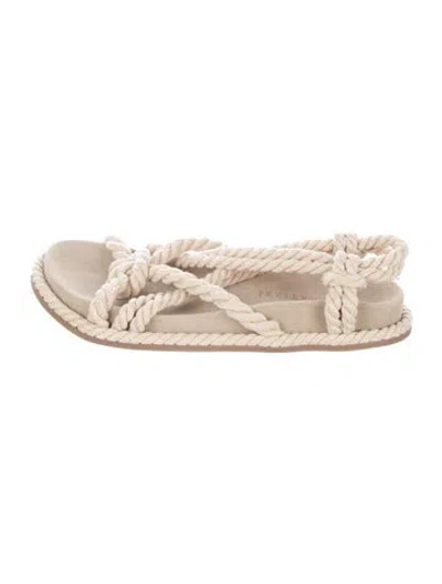 Pre-owned Ulla Johnson Suede Sandals In Neutral