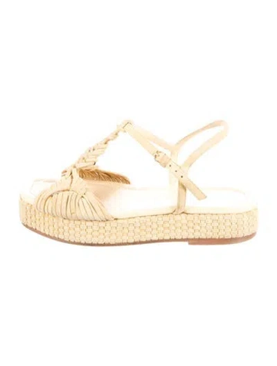 Pre-owned Ulla Johnson Suede Sandals In Neutral