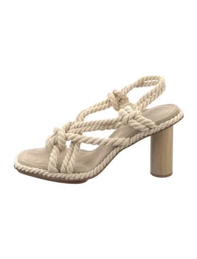 Pre-owned Ulla Johnson Suede Sandals In Neutrals