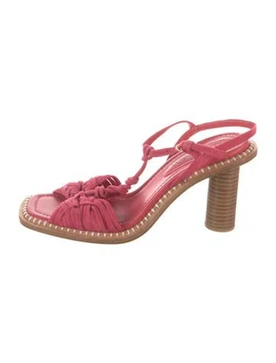 Pre-owned Ulla Johnson Suede Sandals In Pink