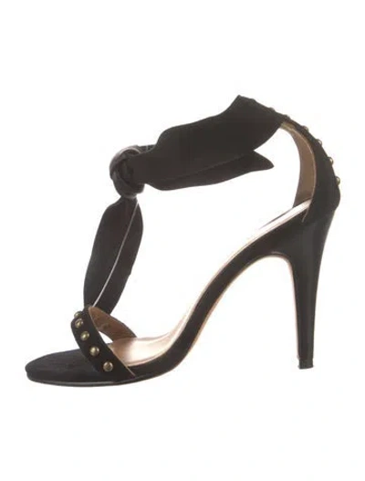 Pre-owned Ulla Johnson Suede Studded Accents Sandals In Multi