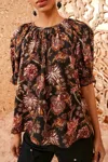 Ulla Johnson Suri Floral Paisley Wool Blend Top