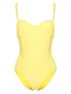 Ulla Johnson Almira Maillot Limonite One Piece Swimsuit In Yellow In Yellow