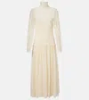 Ulla Johnson Sybil Lace And Chiffon Maxi Dress In White
