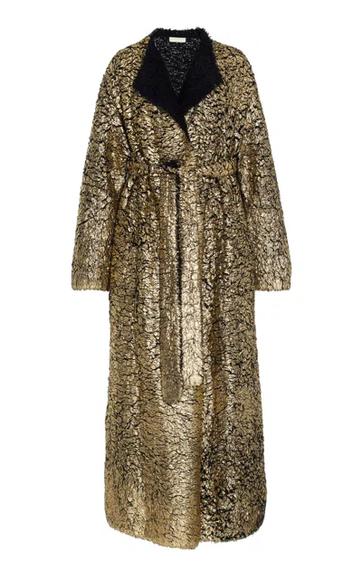 Ulla Johnson Sylvan Wool-blend Coat In Metallic