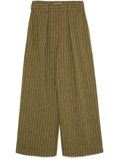 Ulla Johnson Sylvie Trousers In Green