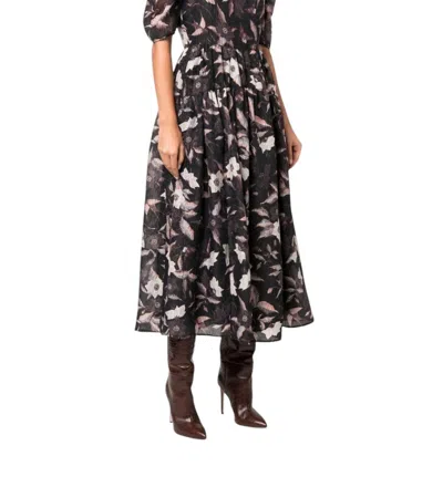 Ulla Johnson Talia Dress In Obsidian In Black