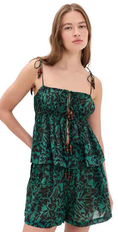 Ulla Johnson Tallulah Coverup Top Neptune In Green