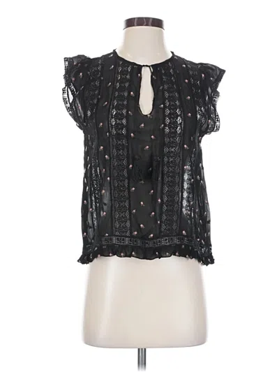 Pre-owned Ulla Johnson Tank Top Black Halter Neckline Tops