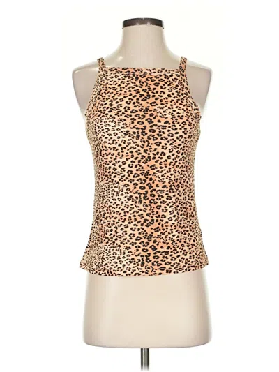 Pre-owned Ulla Johnson Tank Top Tan Halter Neckline Tops