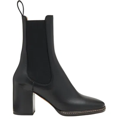 Ulla Johnson Taryn Chelsea Boot In Noir In Black