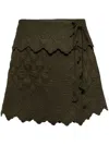 Ulla Johnson Taryn Quilted Cotton Mini Skirt In Neutrals