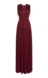 Ulla Johnson Tasneem Gown In Burgundy