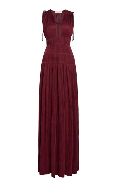 Ulla Johnson Tasneem Gown In Burgundy