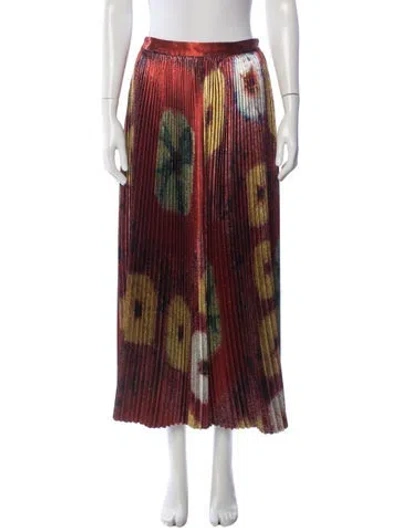 Pre-owned Ulla Johnson Tassel Accents Mini Skirt In Red