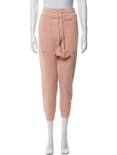 Pre-owned Ulla Johnson Tassel Accents Sweatpants In Pink