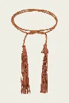 Ulla Johnson Tassel Belt In Sierra In Brown